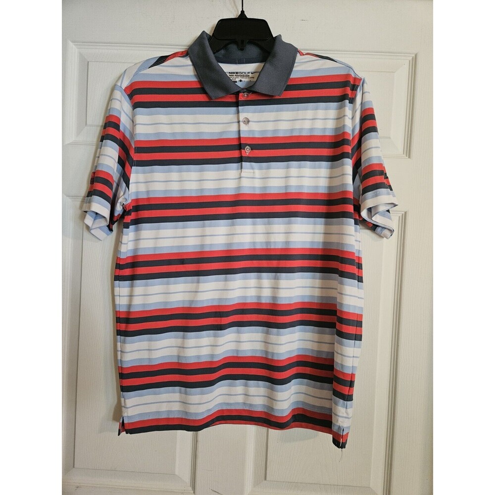 Nike Polo Shirt Size Adult Large Dri Fit Casual Golf Tour Performance Mens